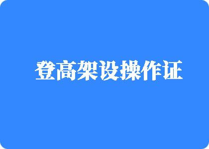 日大学美女麻逼登高架设操作证