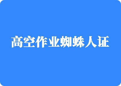 鸡巴操肉穴视频高空作业蜘蛛人证